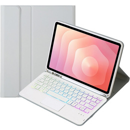 Husă cu tastatură Bluetooth iluminată și touchpad pentru Samsung Galaxy Tab S11