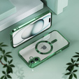 Husă pentru iPhone 16, Electro MagSafe, verde + Sticlă pentru ecran