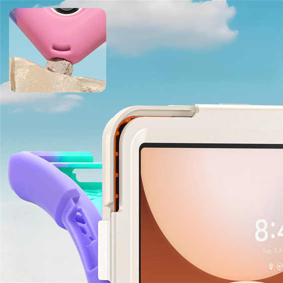 Husă blindată cu suport și curea de umăr pentru Samsung Galaxy Tab A11+