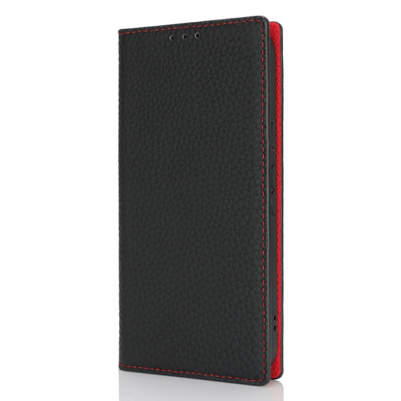 Cu clapetă pentru Google Pixel 9A, Litchi Skin Grain, negru