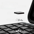 Carcasă + tastatură iPad 10.9 2022, NILLKIN Bumper Pen Slot, negru
