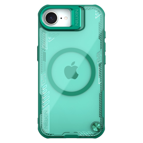 Carcasă pentru iPhone 16e, carcasă blindată Nillkin, Icelade Prop, pentru Magsafe, verde