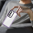 Huse pentru Oppo A80, Fusion Hybrid, transparent / violet
