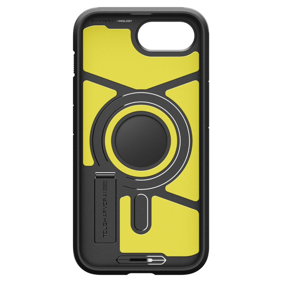 Carcasa Spigen pentru iPhone 16E, Tough Armor Mag MagSafe, negru + 9H Tempered Glass