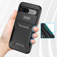 Carcasă pentru Google Pixel 8a, Slide Lens Lid, negru
