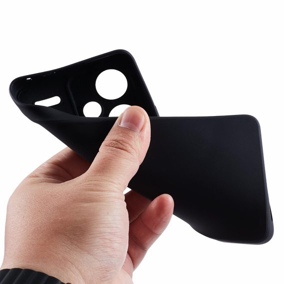 Husa pentru Xiaomi Redmi Note 13 Pro+, Silicone Lite, negru