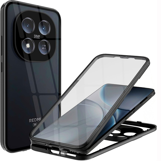 Husă magnetică dublă din sticlă pentru Xiaomi Redmi Note 15 Pro Plus 5G / Poco M8 Pro 5G