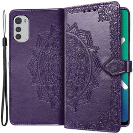 Cu clapetă pentru Motorola Moto E32 4G, Mandala, violet