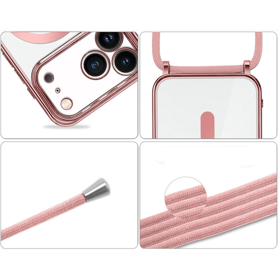 Husă Electro MagSafe cu lanyard pentru iPhone 17 Pro Max