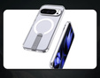 Husă Fusion Hybrid pentru Google Pixel 10 Pro XL, pentru MagSafe, cu suport, transparentă