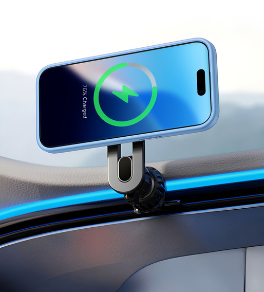 Husă pentru iPhone 16 Pro, pentru MagSafe, ERBORD Matt Case, albastru + sticlă pentru ecran