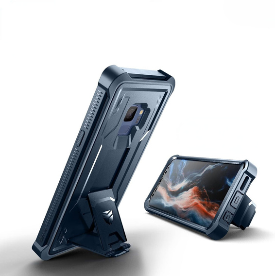 Husă blindată pentru Samsung Galaxy S9, Dexnor Full Body, albastru
