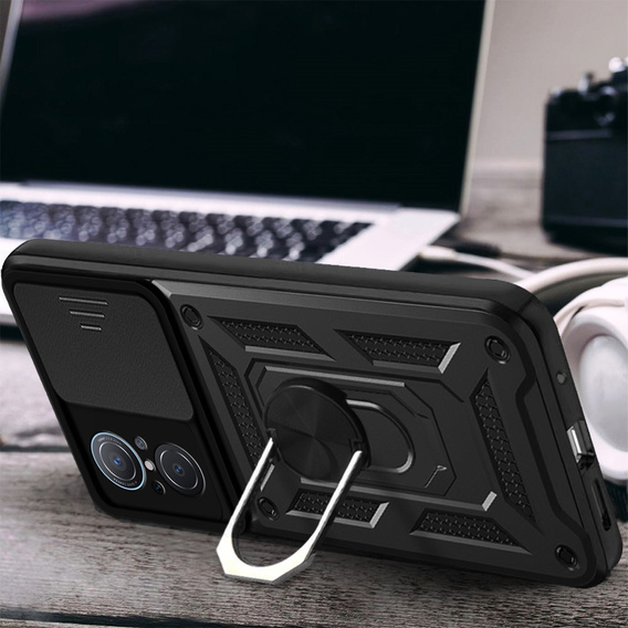 Husă blindată pentru Huawei Nova 9 SE, CamShield Slide, negru