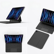 Carcasă + tastatură iPad Pro 12.9" 2022/2021/2020 (6/5/4 gen.), Dux Ducis Keyboard TouchPad, negru