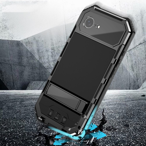 Husă blindată pentru iPhone 16E, R-JUST, negru
