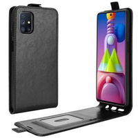 Cu clapetă pentru Samsung Galaxy M51, Flip, negru