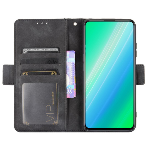 Cu clapetă pentru Motorola Edge 30 Ultra 5G, Card Slot, negru