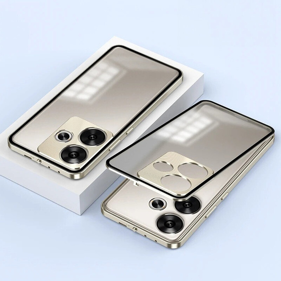 Carcasă pentru Xiaomi Poco F6, Frame Case, de aur