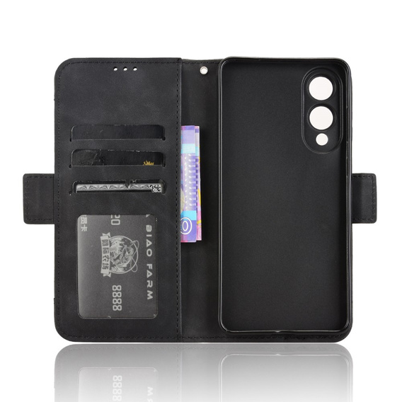 Cu clapetă pentru Samsung Galaxy S25 Edge, Card Slot, negru