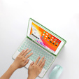 Carcasă + tastatură iPad Pro 11 2021 / 2018, iPad Air 10.9 4 2020 / 5 2022, Pen Slot, verde