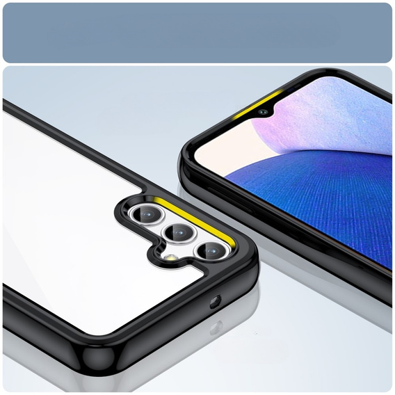 Huse pentru Samsung Galaxy A14 4G/5G, Fusion Hybrid, transparent / negru