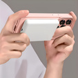 Husă pentru iPhone 16 Plus, pentru MagSafe, ERBORD Matt Case, roz + sticlă pentru ecran