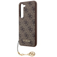 GUESS Huse pentru Samsung Galaxy A55, 4G Charms Collection Hardcase, maro