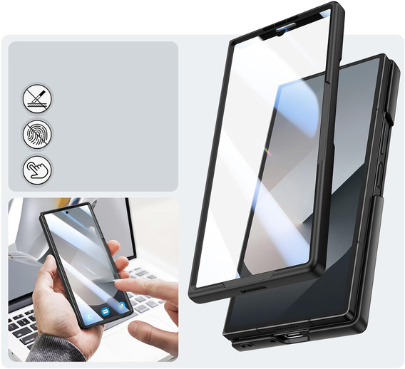 Carcasă din sticlă cu protecție completă 360° pentru Samsung Galaxy Z Fold7 5G