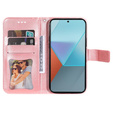 Cu clapetă pentru Xiaomi Redmi Note 13 Pro 5G, Mandala, roz rose gold