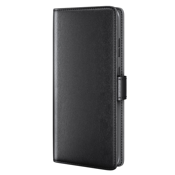 Husa cu clapetă pentru Samsung Galaxy A35 5G, Split Leather, negru