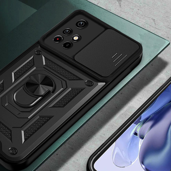 Husă blindată pentru Xiaomi Poco M4 Pro 5G / Redmi Note 11S 5G, CamShield Slide, albastru