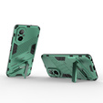 Husa pentru Realme C67, Military kickstand, verde