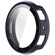 Husă 2-în-1 + sticlă temperată pentru Amazfit Active Max, albastru închis