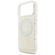 Husă cu curea IML Flowers Electroplated Allover With Beads, pentru MagSafe, cu curea pentru iPhone 17 Pro Max