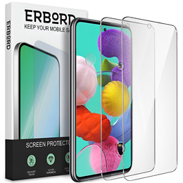 2x sticlă călită pentru Samsung Galaxy A51, ERBORD 9H Hard Glass pe ecran