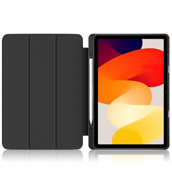 Husă pentru Xiaomi Redmi Pad SE 11", Smartcase Hybrid, cu spațiu pentru stylus, negru