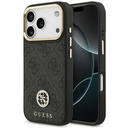 Husă GUESS 4G Strass Logo MagSafe pentru iPhone 17 Pro