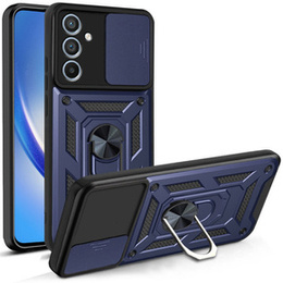Husă blindată pentru Samsung Galaxy A34 5G, CamShield Slide, albastru