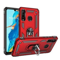 Husă blindată pentru Huawei P30 Lite, Nox Case Ring, roșu