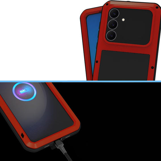 Husă blindată cu sticlă temperată pentru Samsung Galaxy S25 FE