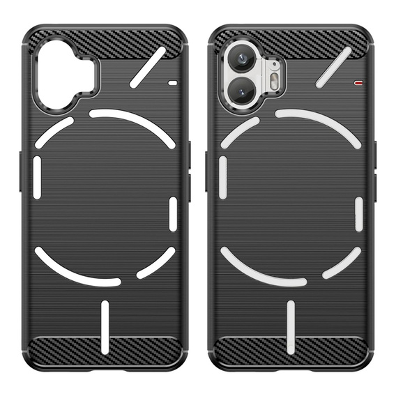 Huse pentru Nothing Phone 2, Carbon, negru