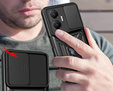 Husă blindată pentru Xiaomi Poco F7, CamShield Slide, negru