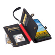 Cu clapetă pentru Xiaomi Redmi 14C / Xiaomi Poco C75, Wallet Zipper Pocket, negru