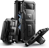Husa blindată pentru Samsung Galaxy Z Flip 4 5G, Dexnor Clip Holder, negru