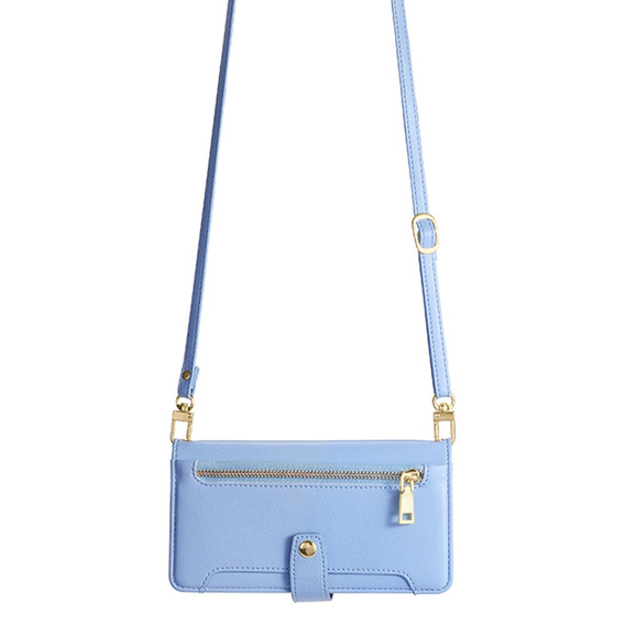 Cu clapetă pentru Realme 11 Pro 5G / Pro+ 5G, Wallet Zipper Pocket, albastru