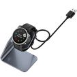 Stație de andocare USB din aluminiu pentru Garmin Fenix 7/7S/7X/6/6X/6S, gri