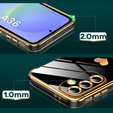 Carcasa pentru Samsung Galaxy A36, Electro heart, negru + sticlă 9H