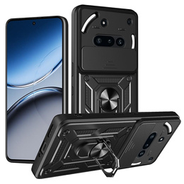 Husă blindată pentru Nothing Phone 3a, CamShield Slide, negru