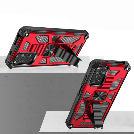 Huse pentru Xiaomi Redmi Note 11 / 11S, Armor Kickstand, roșu