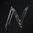 Suport pentru laptop din aluminiu, ERBORD ProDesk Stand, gri